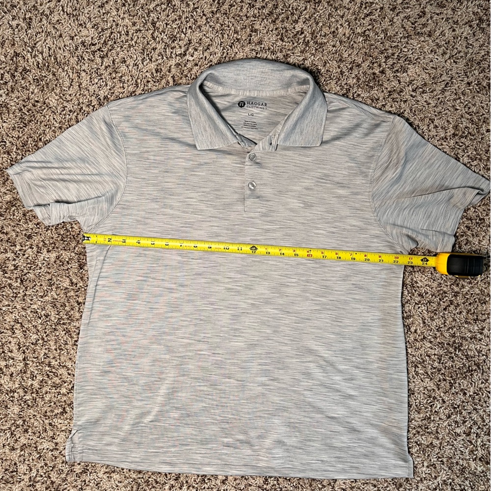 Haggar Men's Gray Polo Shirt‎